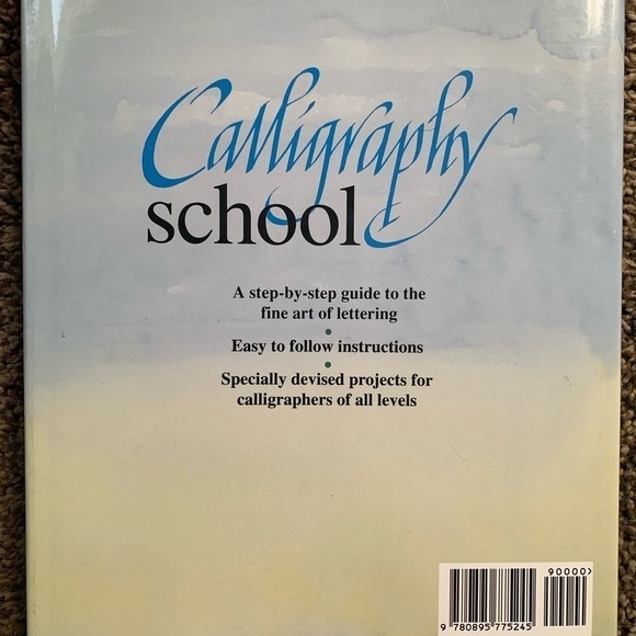 Calligraphy School Hard Cover Book by Gaynor Goffee and Anna Ravenscroft - Picture 2 of 3